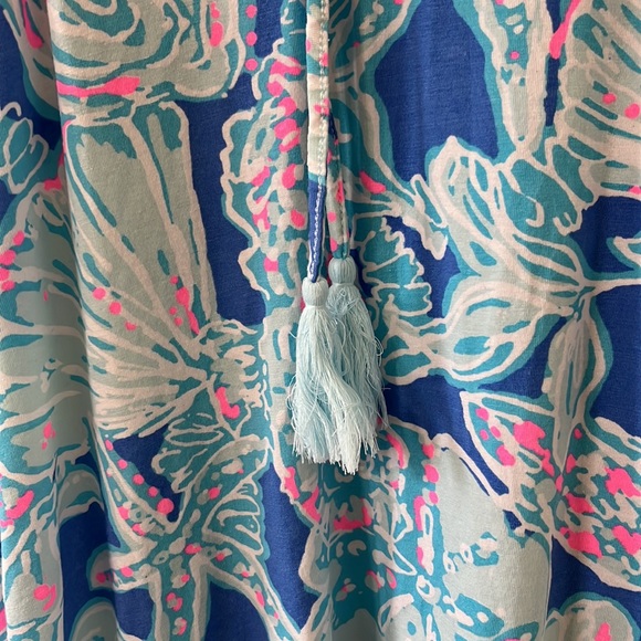 Lilly Pulitzer Margot Top Blue Haven Pop Up Into The Deep Tank Top Size Small - Picture 9 of 10
